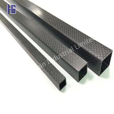 Saját címke négyzet alakú szénszálas csövek